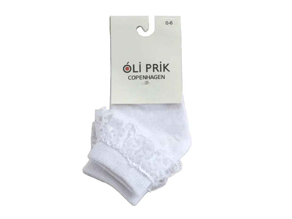 Baby Socks with Lace Oli Prik Copenhagen